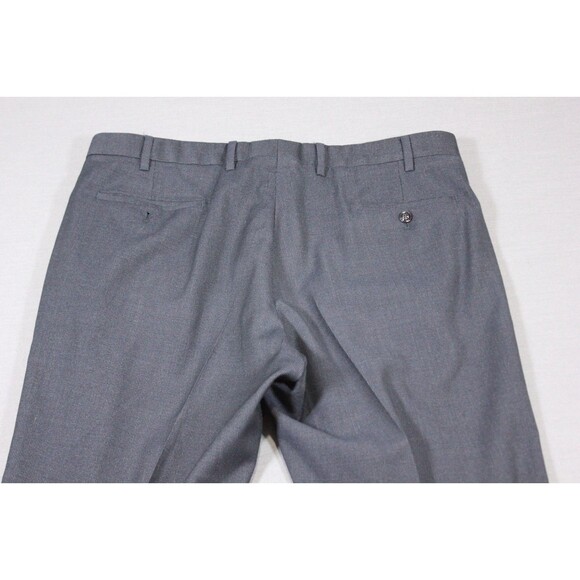 Giorgio Armani Pants Mens Blue Small Checked Wool Dress Trousers 38" X 32" - Picture 4 of 10